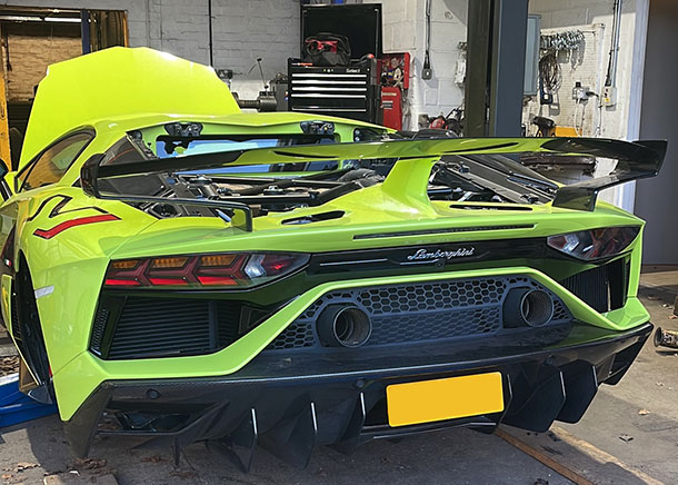 Lamborghini Aventador SVJ Performance Exhaust Install | Bush Tyres