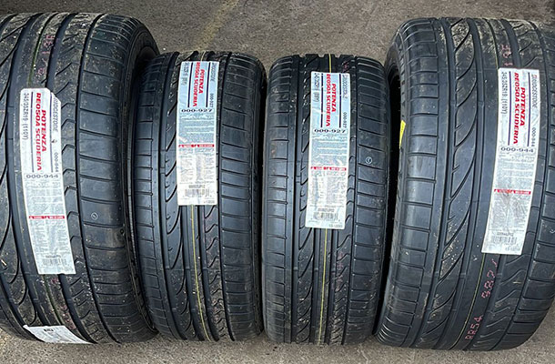 Rare Bridgestone Scuderia Tyres sourced for an incredible Ferrari Enzo