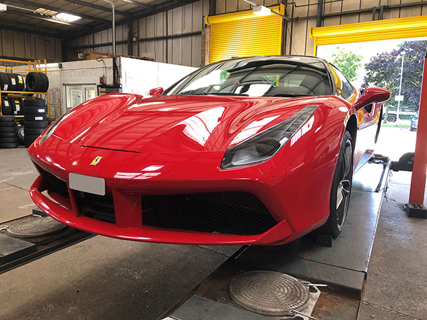 Ferrari 488 on Michelin Tyres NSF